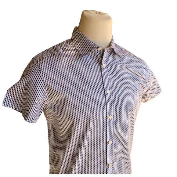 Reaction Kenneth Cole Short Sleeve Button Shirt - Picture 2 of 7